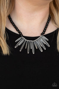 Black,Necklace Acrylic,Necklace Short,Icy Intimidation Black ✨ Necklace
