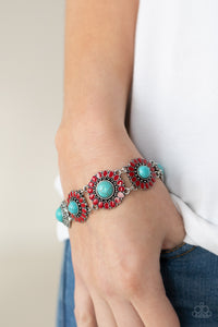 Blue,Bracelet Clasp,Red,Turquoise,Bodaciously Badlands Red  ✧ Bracelet