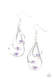 Drop Down Dazzle Purple ✧ Earrings Earrings