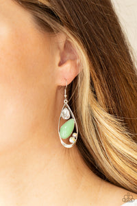 Earrings Fish Hook,Green,Iridescent,Harmonious Harbors Green ✧ Earrings