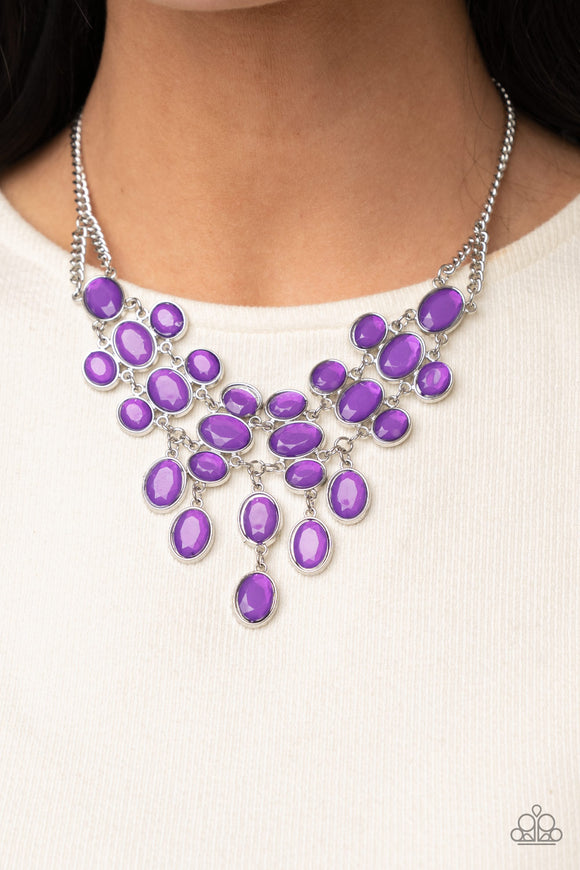 Serene Gleam Purple ✨ Necklace Short