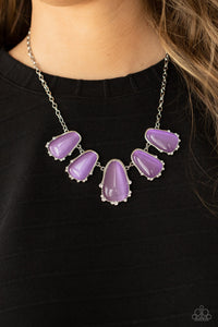 Cat's Eye,Necklace Short,Purple,Newport Princess Purple ✨ Necklace