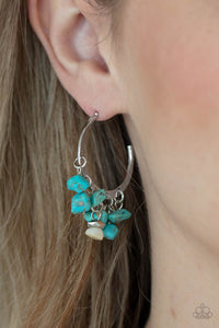 Blue,Earrings Hoop,Turquoise,Gorgeously Grounding Blue ✧ Hoop Earrings