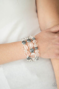 Bracelet Stretchy,White,Crystal Charisma White  ✧ Bracelet