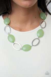 Green,Necklace Short,Beachside Boardwalk Green ✧ Necklace