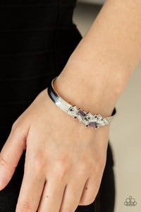 Bracelet Cuff,Purple,A Chic Clique Purple ✧ Cuff Bracelet