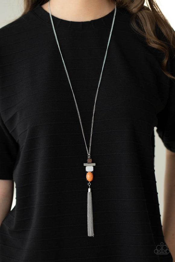 Natural Novice Orange ✨ Necklace Long