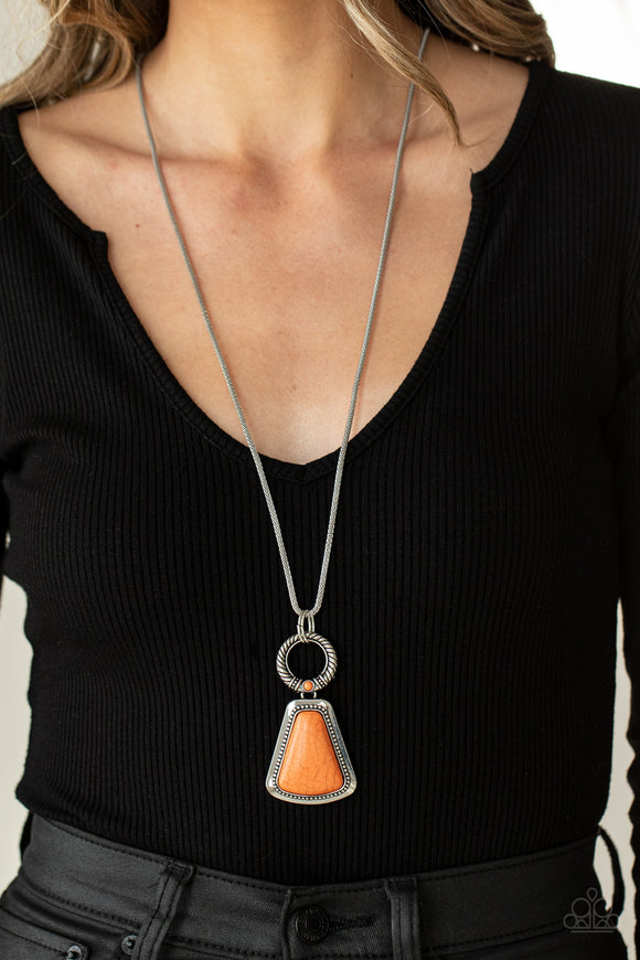 Stone Prairies Orange ✨ Necklace Long
