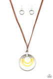 Hypnotic Happenings Yellow ✨ Necklace Long