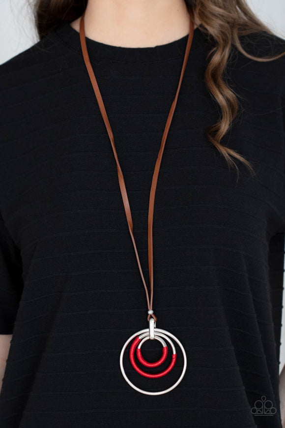 Hypnotic Happenings Red ✨ Necklace Long