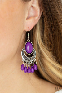 Earrings Fish Hook,Purple,Prairie Flirt Purple ✧ Earrings