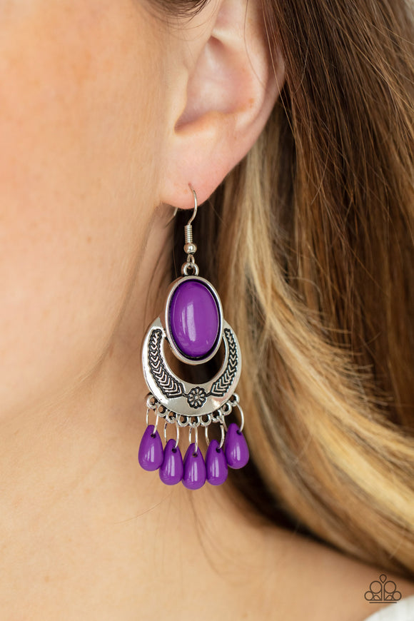 Prairie Flirt Purple ✧ Earrings Earrings