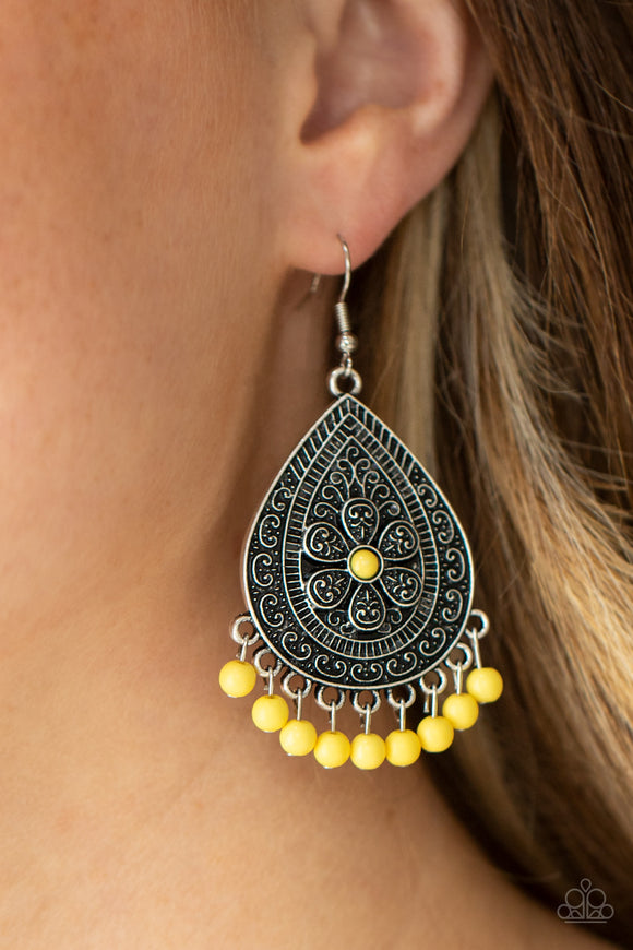 Blossoming Teardrops Yellow ✧ Earrings Earrings