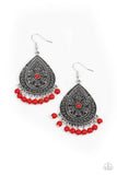 Blossoming Teardrops Red ✧ Earrings Earrings