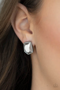 Earrings Post,Hematite,Silver,Indulge Me Silver ✧ Post Earrings