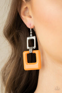 Earrings Fish Hook,Orange,Twice As Nice Orange ✧ Earrings