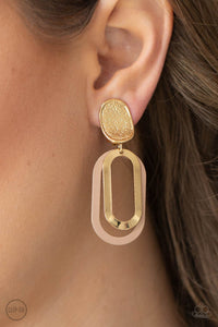 Brown,Earrings Clip-On,Melrose Mystery Brown ✧ Clip-On Earrings