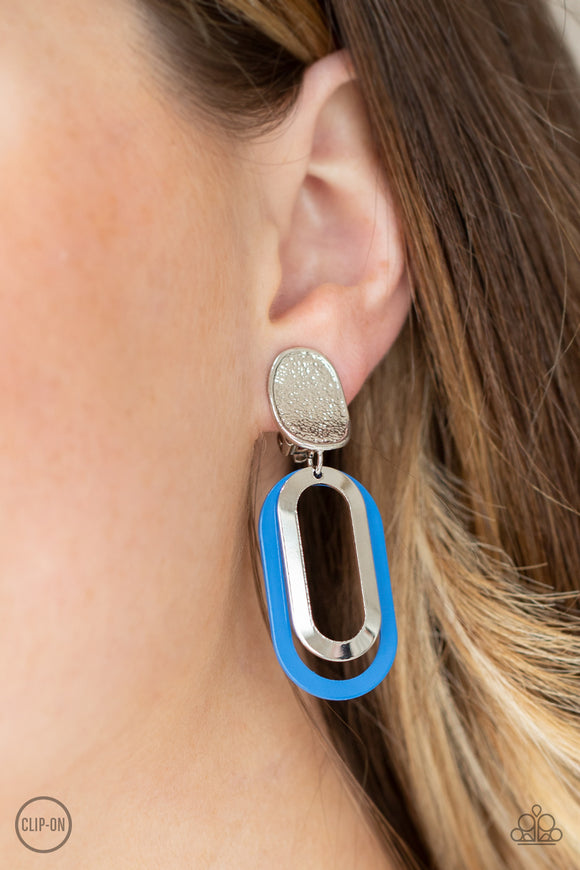 Melrose Mystery Blue ✧ Clip-On Earrings Clip-On Earrings