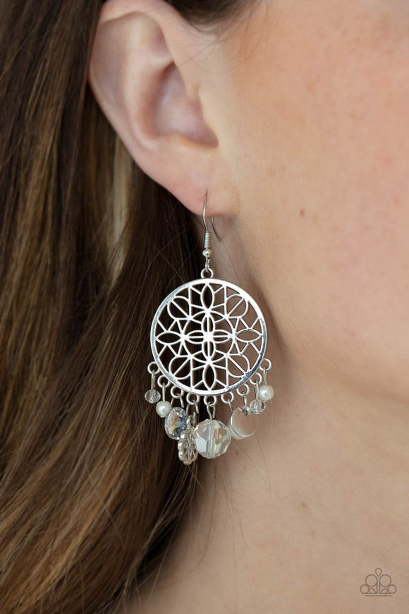 Garden Dreamcatcher White ✧ Earrings Earrings