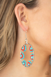 Blue,Earrings Fish Hook,Red,Turquoise,Off The Rim Blue ✧ Earrings