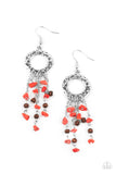 Primal Prestige Red ✧ Wood Bead Earrings Earrings