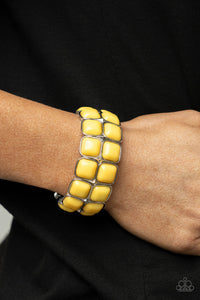 Bracelet Stretchy,Yellow,Double The DIVA-ttitude Yellow  ✧ Bracelet