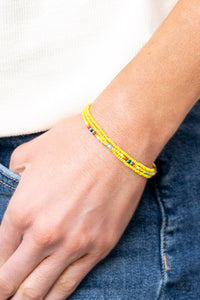 Bracelet Knot,Bracelet Seed Bead,Urban Bracelet,Yellow,Basecamp Boyfriend Yellow ✧ Urban Bracelet
