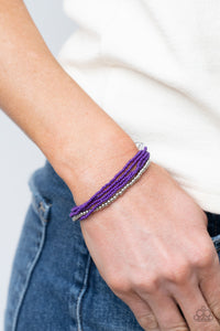 Bracelet Knot,Bracelet Seed Bead,Purple,Urban Bracelet,All Beaded Up Purple ✧ Urban Bracelet