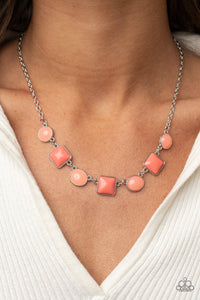 Necklace Short,Orange,Trend Worthy Orange ✨ Necklace