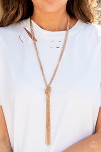 Gold,Magnificent Musings,Necklace Long,KNOT All There Gold ✧ Necklace