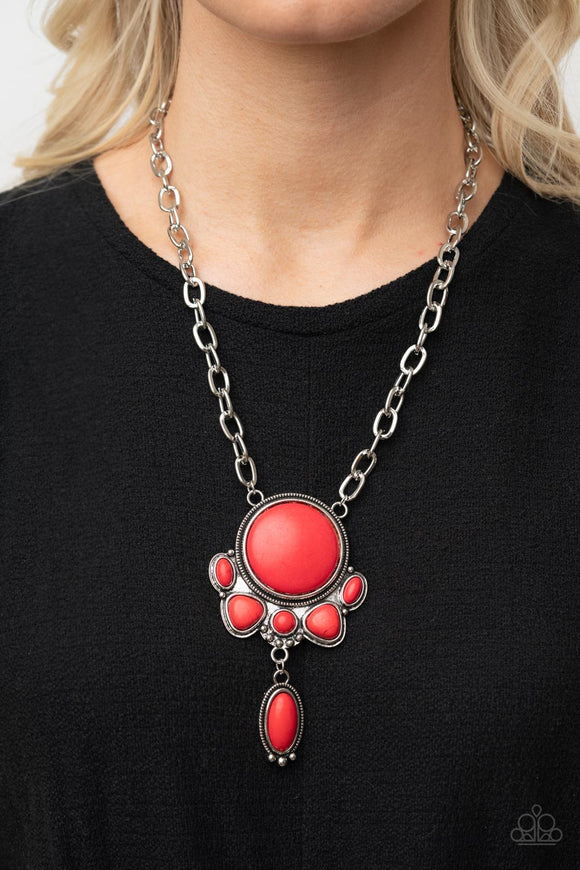 Geographically Gorgeous Red ✨ Necklace Short