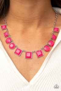 Necklace Short,Pink,Tic Tac TREND Pink ✨ Necklace