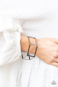 Black,Bracelet Bangle,Gunmetal,Gen HEX Black ✧ Bangle Bracelet