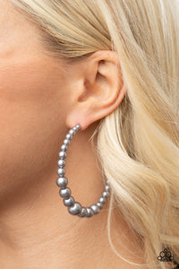 Earrings Hoop,Silver,Glamour Graduate Silver ✧ Hoop Earrings