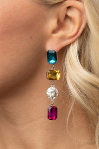 Earrings Post,Multi-Colored,Cosmic Heiress Multi ✧ Post Earrings