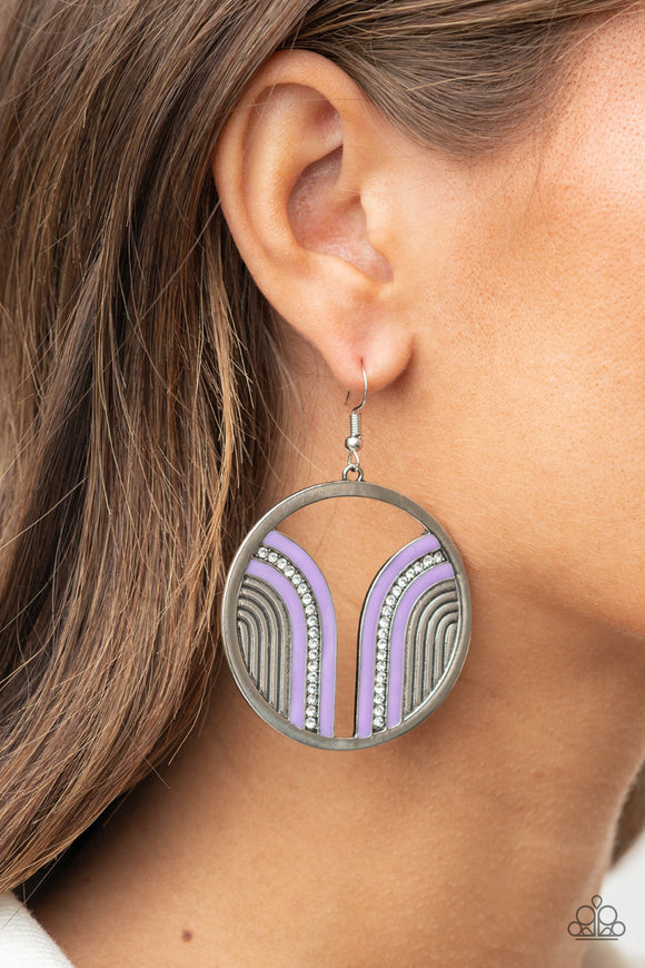 Delightfully Deco Purple ✧Earrings Earrings