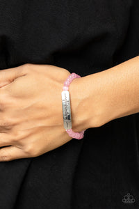 Bracelet Stretchy,Inspirational,Light Pink,Pink,Family is Forever Pink ✧ Stretch Bracelet