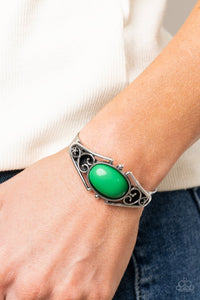 Bracelet Cuff,Green,Springtime Trendsetter Green ✧ Bracelet