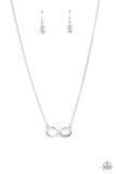 Forever Your Mom White ✧ Infinity Necklace Short