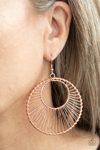 Copper,Earrings Fish Hook,Artisan Applique Copper ✧ Earrings