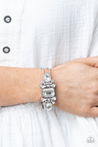 Bracelet Hinged,Exclusive,White,Call Me Old-Fashioned White  ✧ Bracelet