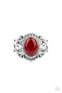 Cat's Eye,Red,Ring Wide Back,Jubilant Gem Red ✧ Ring