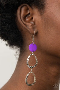 Earrings Fish Hook,Purple,Surfside Shimmer Purple ✧ Earrings