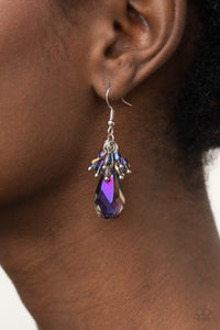 Earrings Fish Hook,Iridescent,Oil Spill,Purple,Well Versed in Sparkle Purple ✧ Earrings