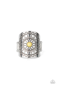 Ring Wide Back,Yellow,Radiating Whimsy Yellow ✧ Ring