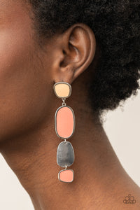 Earrings Post,Orange,All Out Allure Orange ✧ Post Earrings