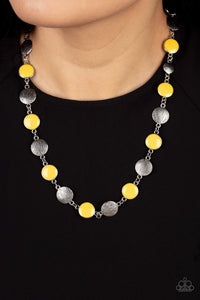 Necklace Short,Silver,Yellow,Harmonizing Hotspot Yellow ✨ Necklace
