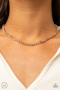 Gold,Necklace Choker,Necklace Short,Starlight Radiance Gold ✧ Choker Necklace