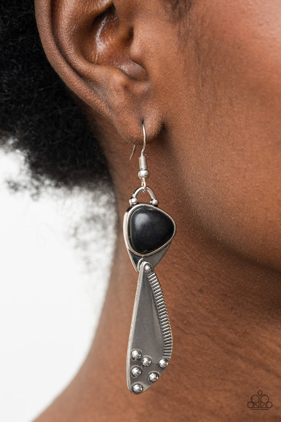 Going-Green Goddess Black ✧ Earrings Earrings