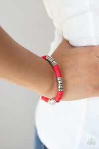 Bracelet Stretchy,Red,Stacked In Your Favor Red ✧ Bracelet